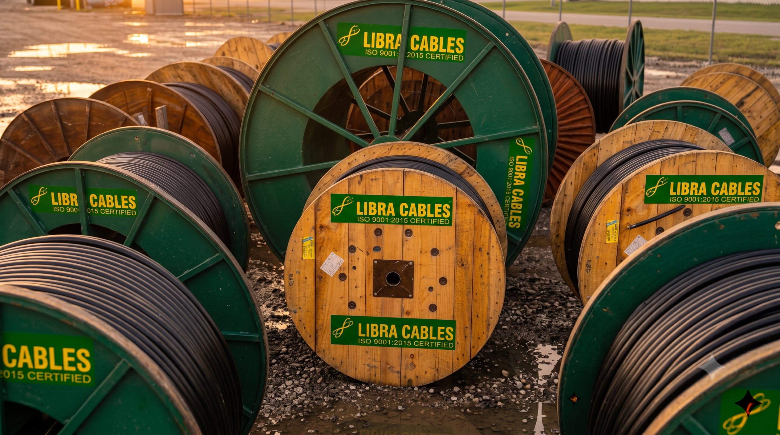 Libra Cables cable drums ready for delivery