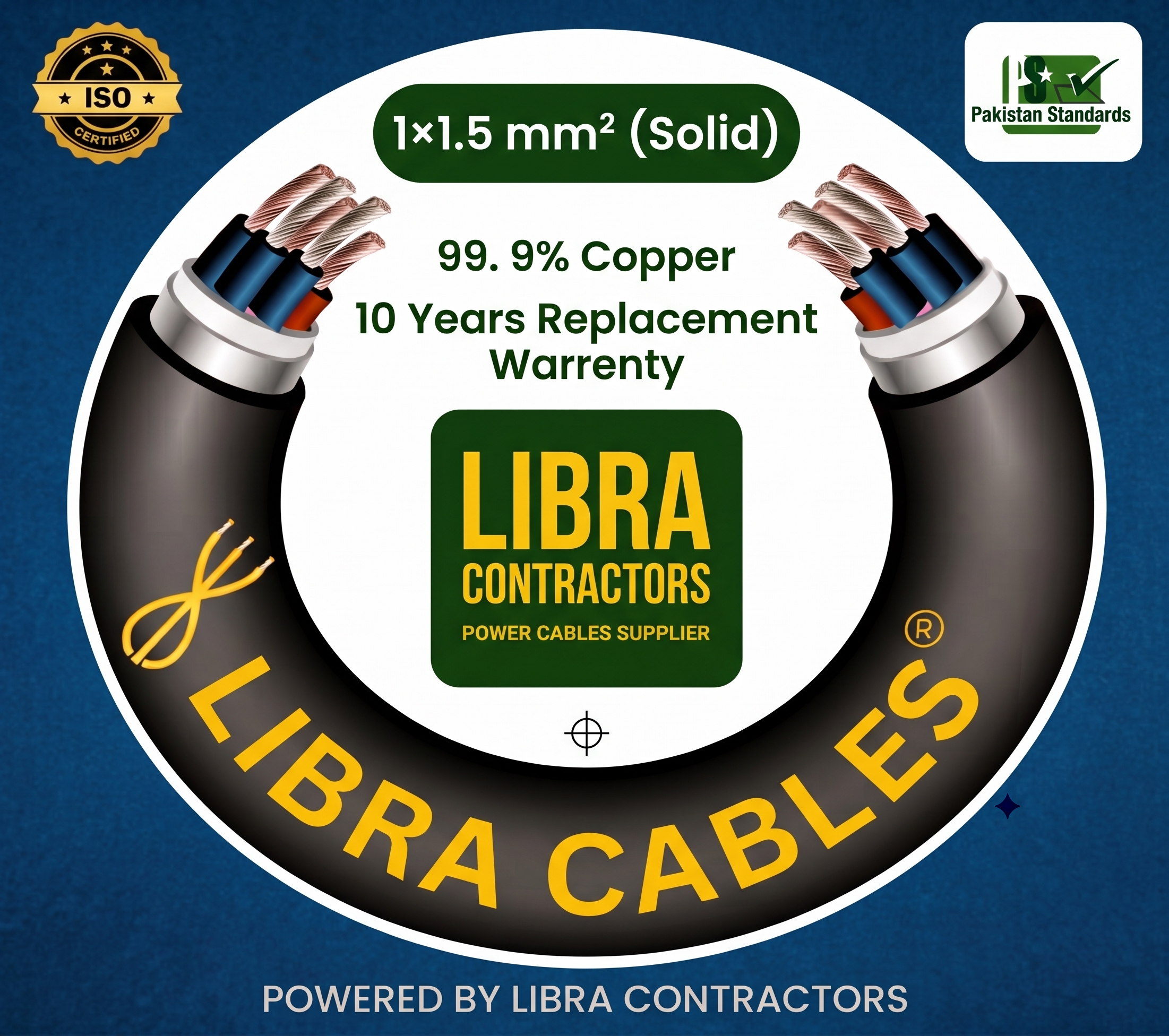Libra Cables 1.5mm solid cable 450/750V