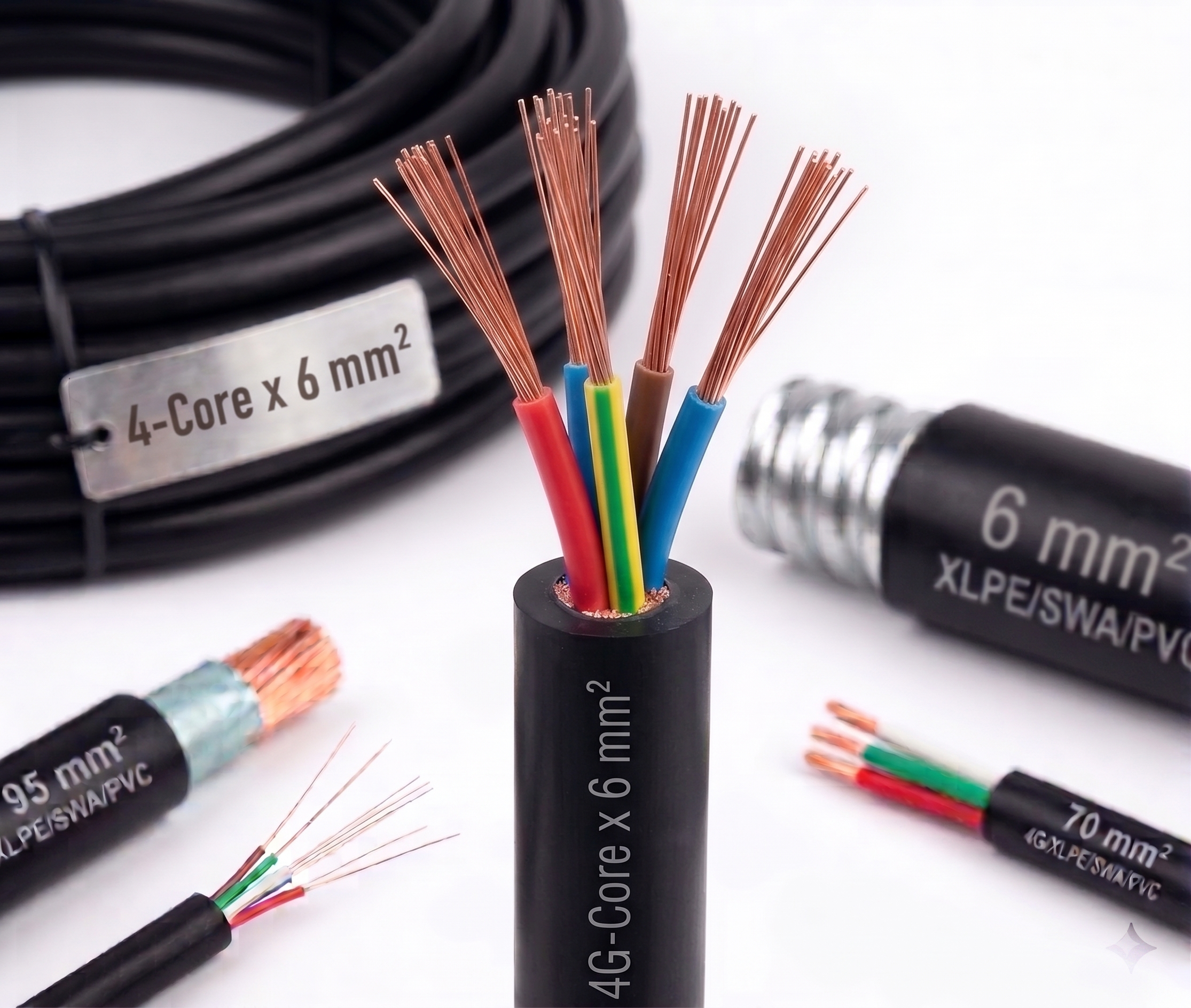 Fast Cables 4 Core 6mm cable