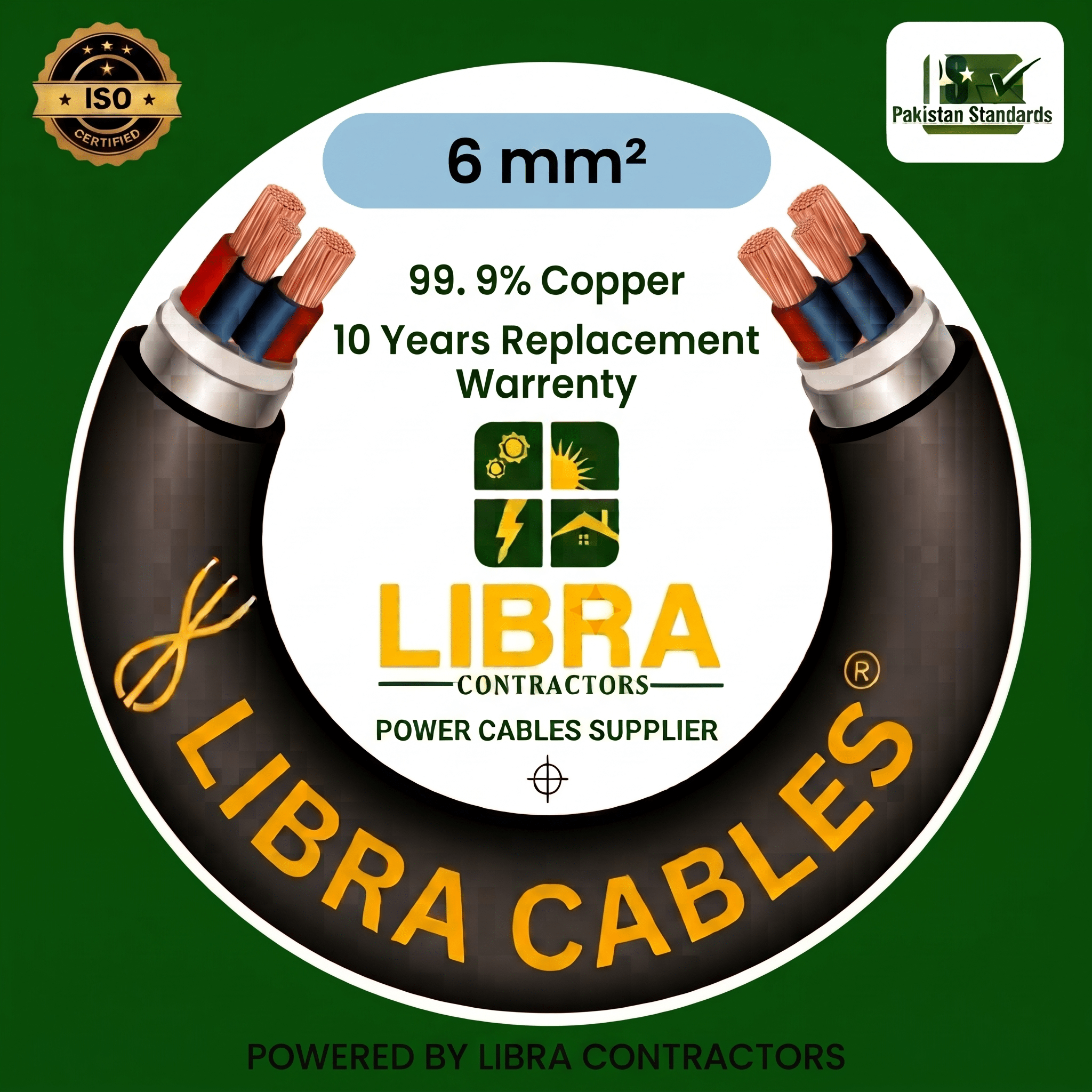 Libra Cables 6mm copper wire 450/750V