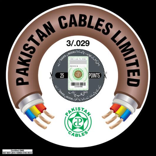 Black Pakistan Cables 3/29 wire coil